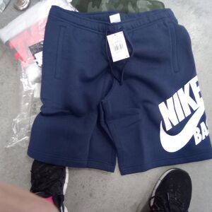 Blue Nike shorts